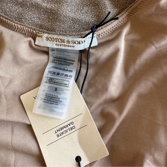 Scotch & Soda Metallic Swimsuit One-piece With Tie Size S - Picture 10 of 12